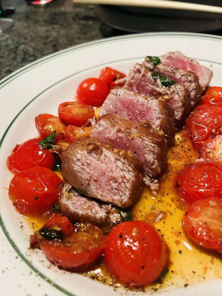 seared tuna belly
